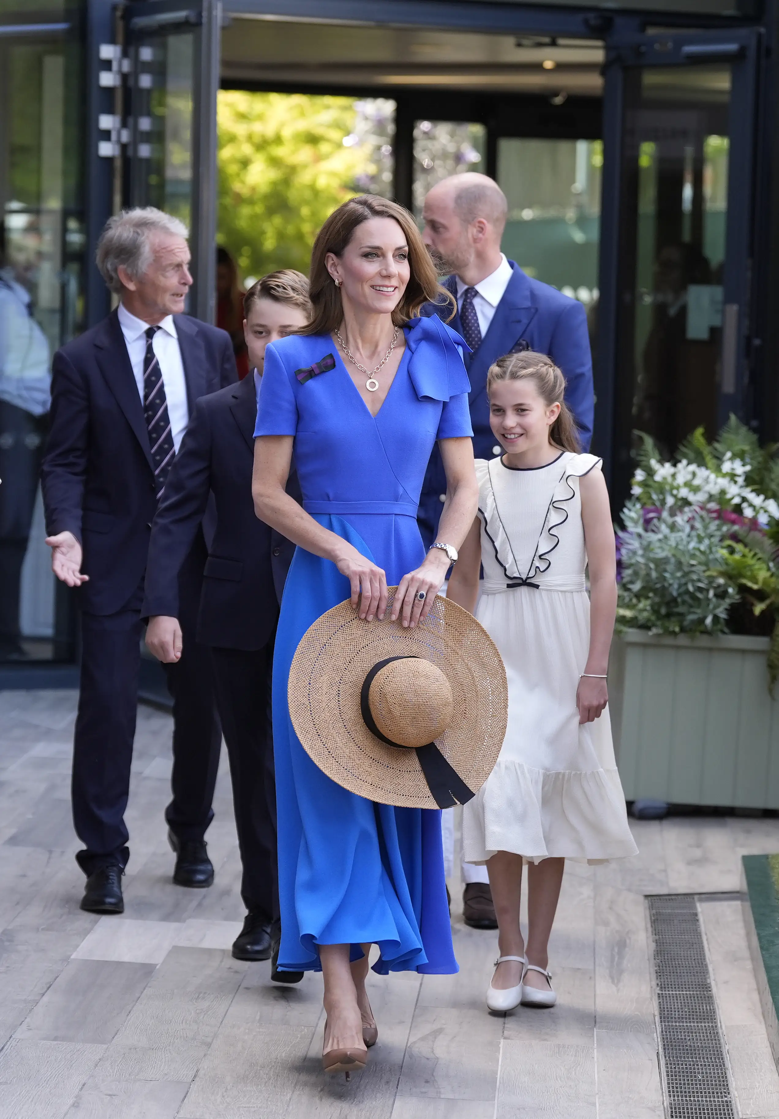 Kate Middleton and her family attend Wimbledon in July 2025.