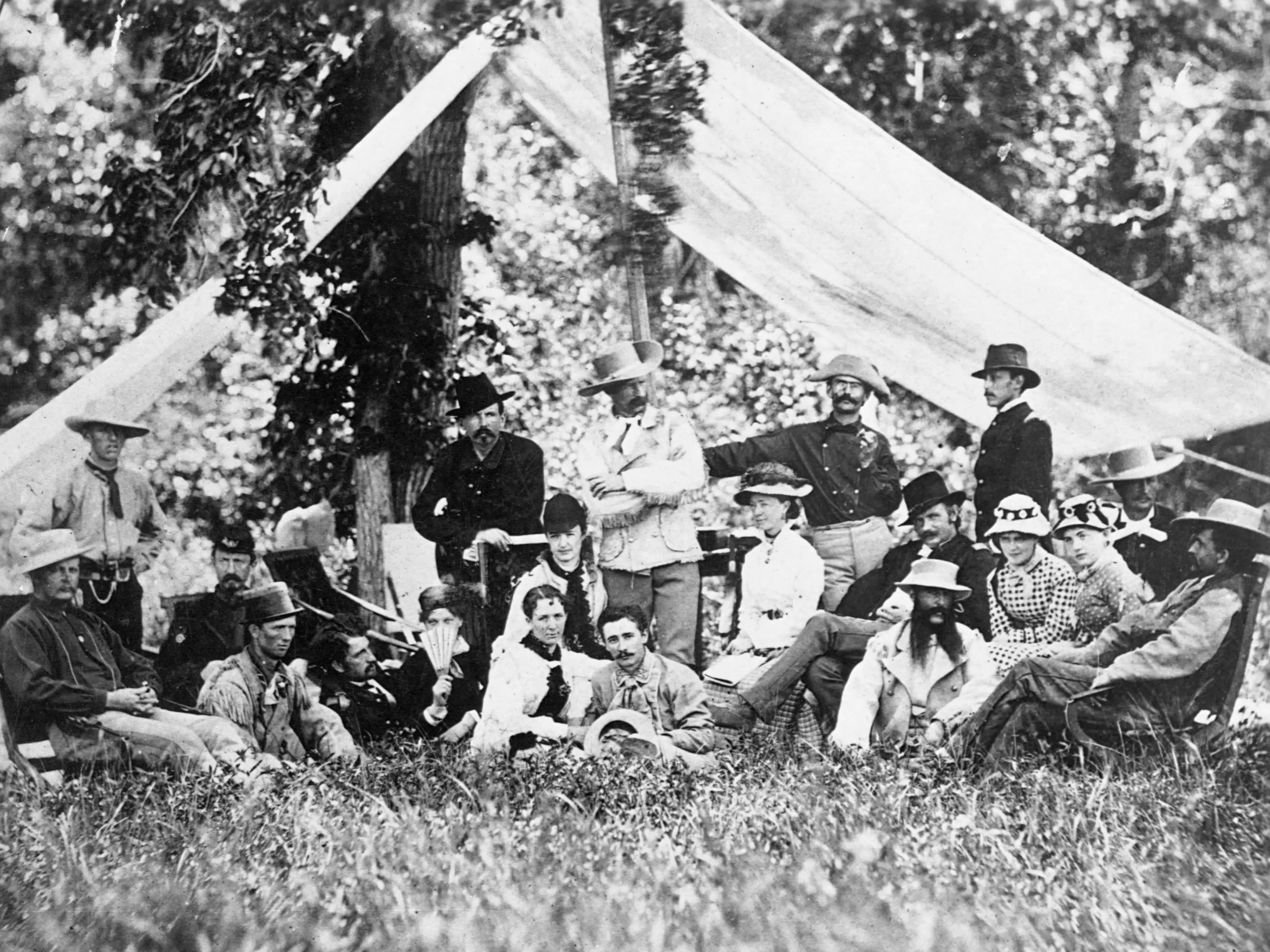 General Custer's Hunting and Camping Party