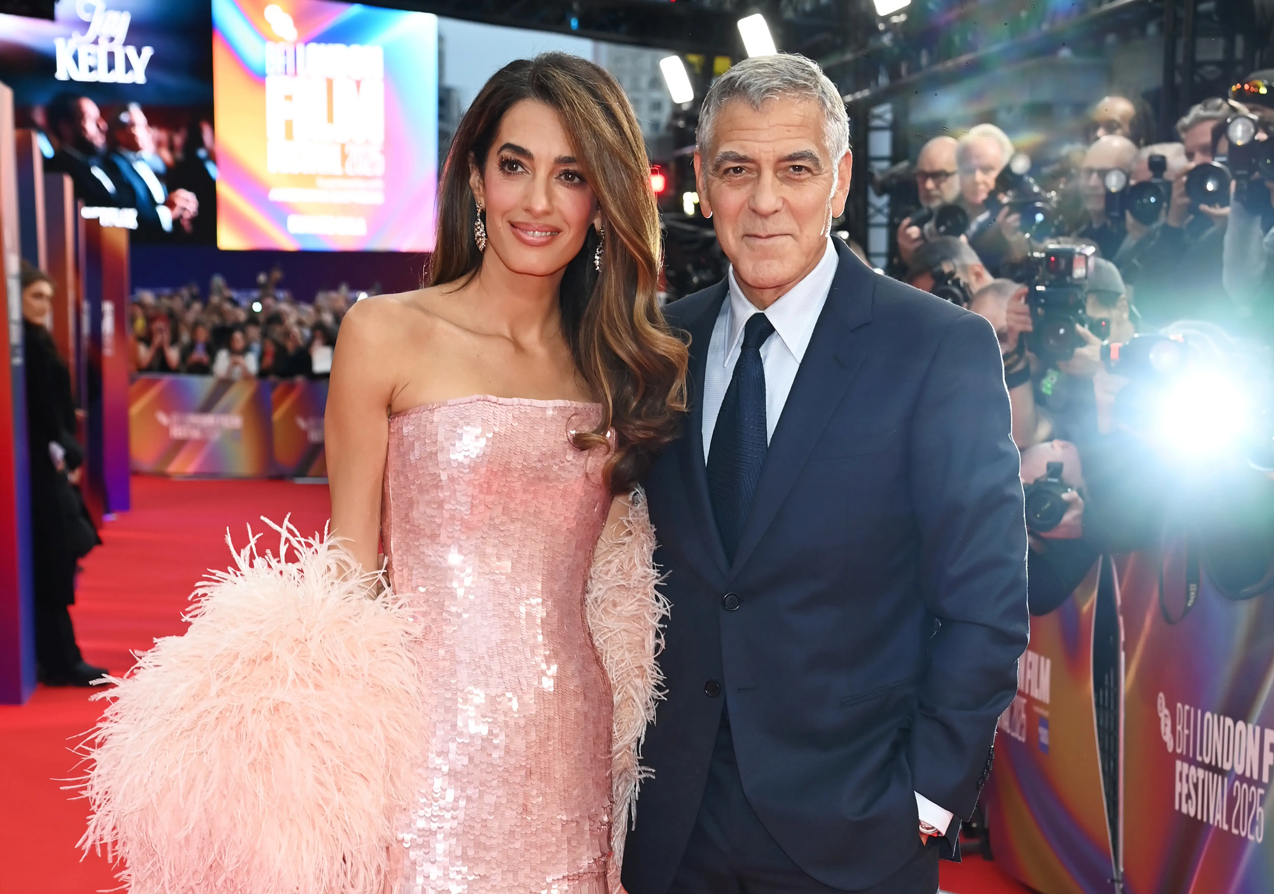 George Clooney and Amal Clooney.