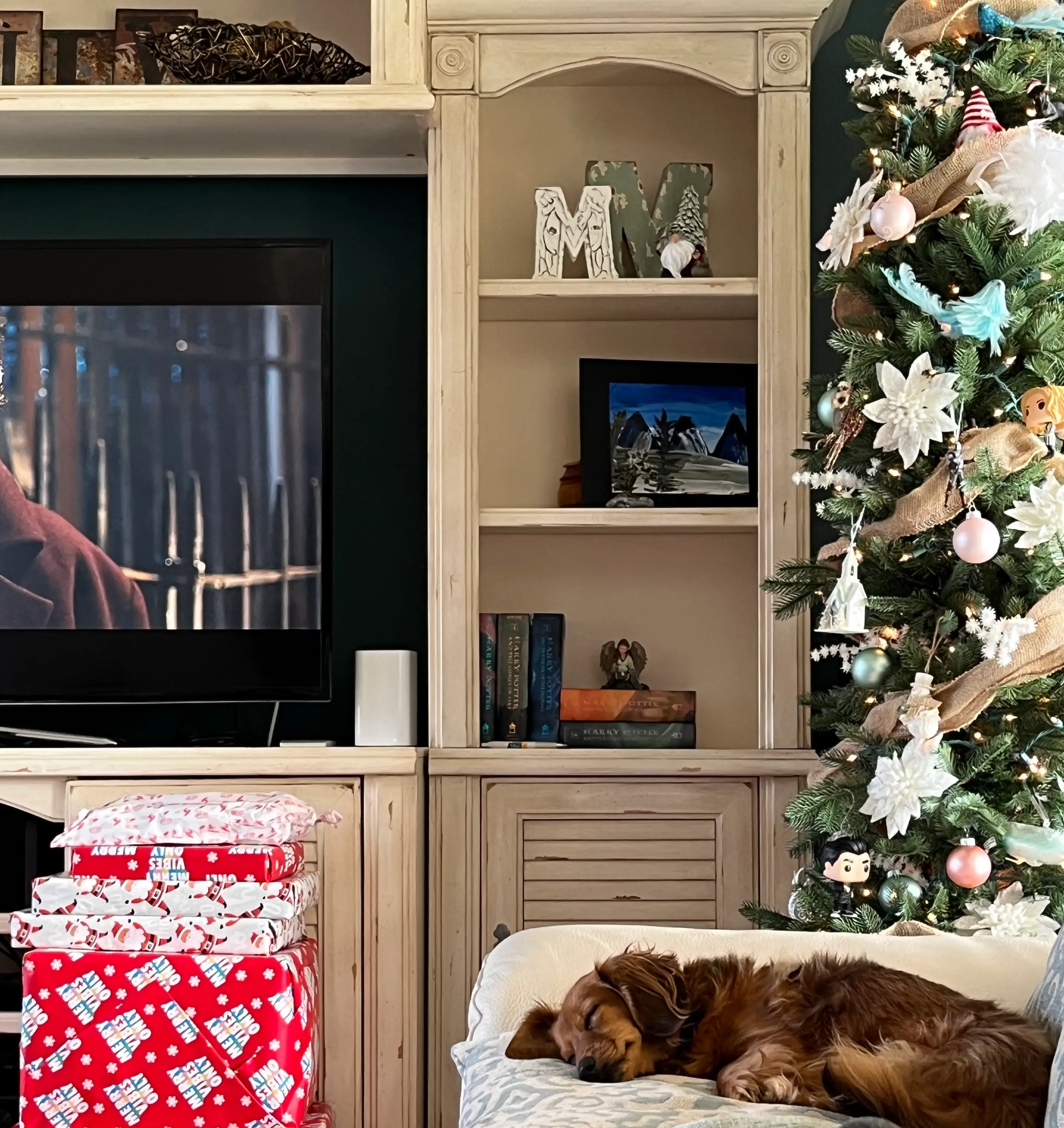 Home decorated for the holidays