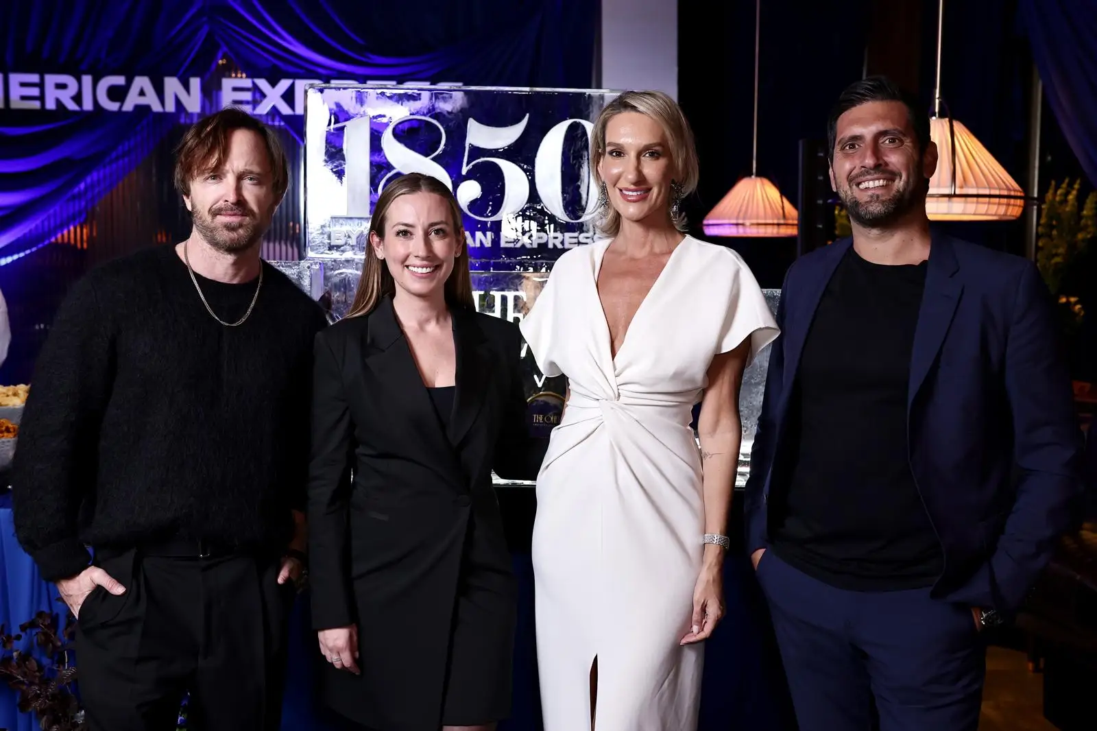 Aaron Paul, Lyndsey, Rose, and Diego Sabino at an event for The Only Caviar.