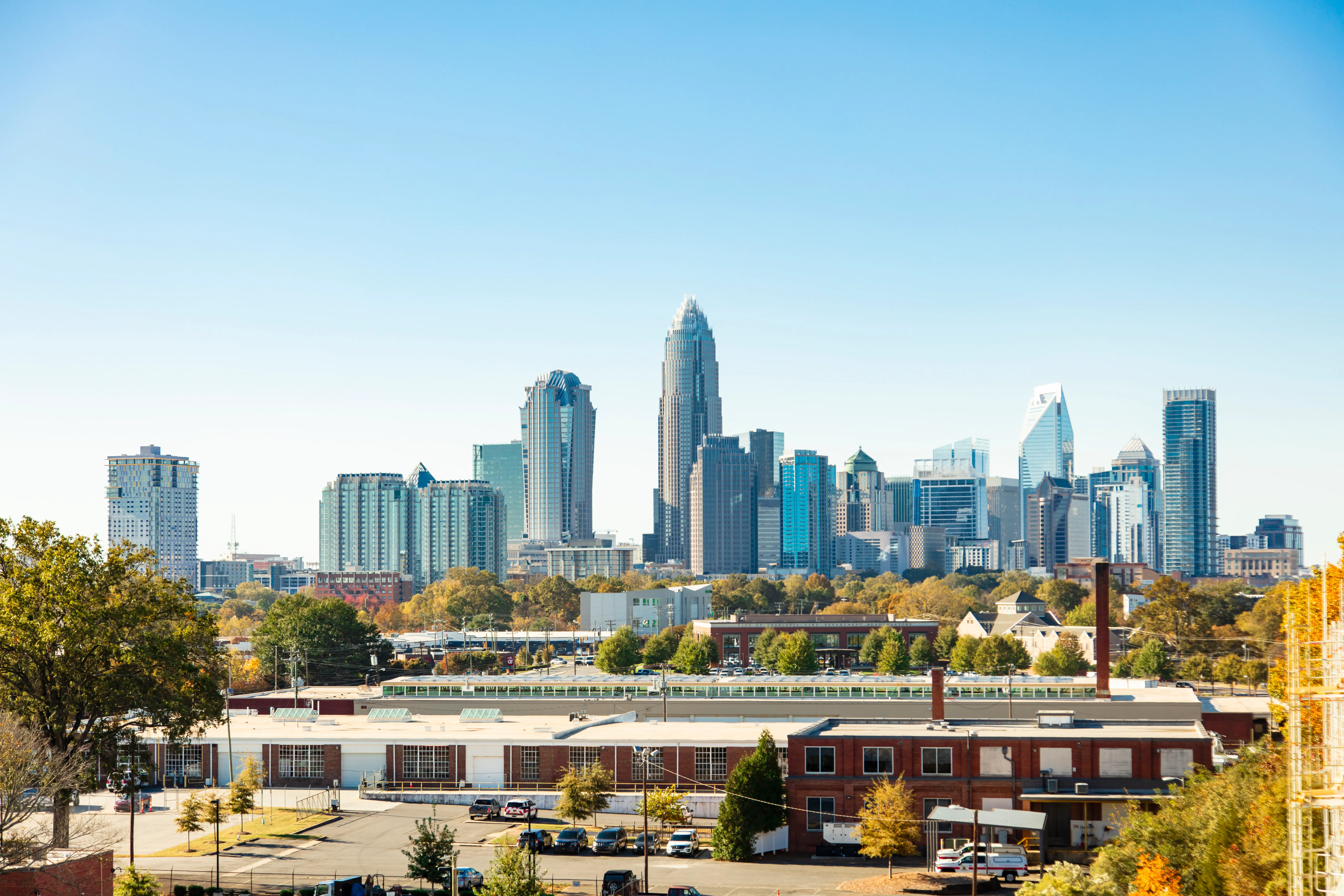 A city view of Charlotte, North Carolina.