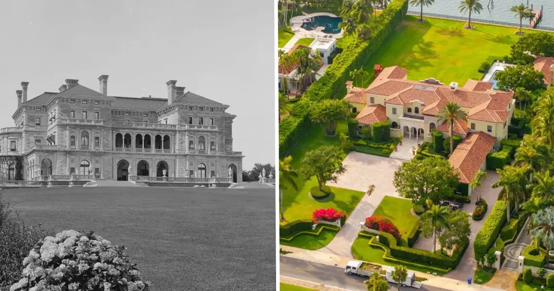 THEN AND NOW: Photos show where America’s wealthiest lived a century ago versus today
