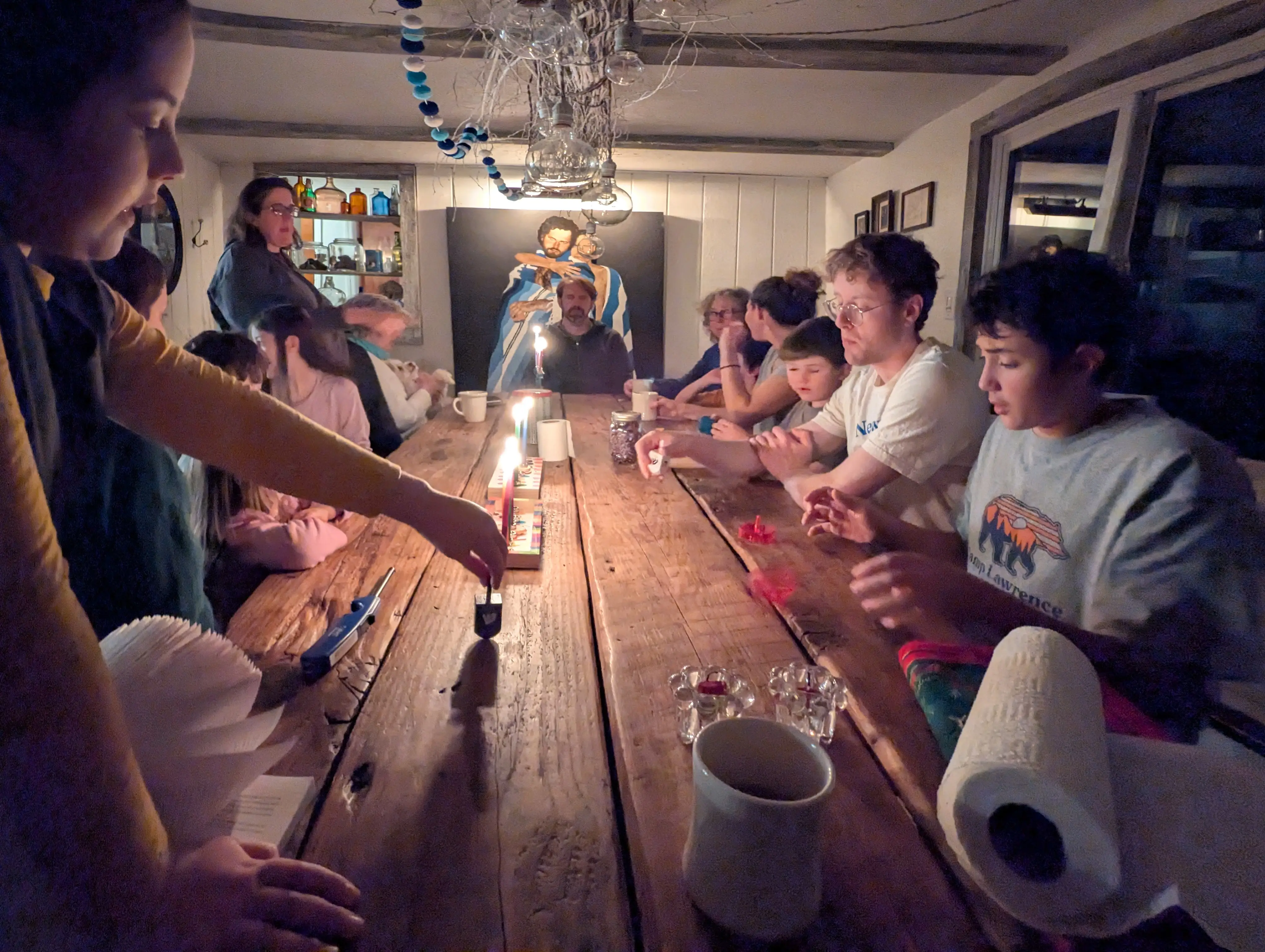 Family around the table during holiday