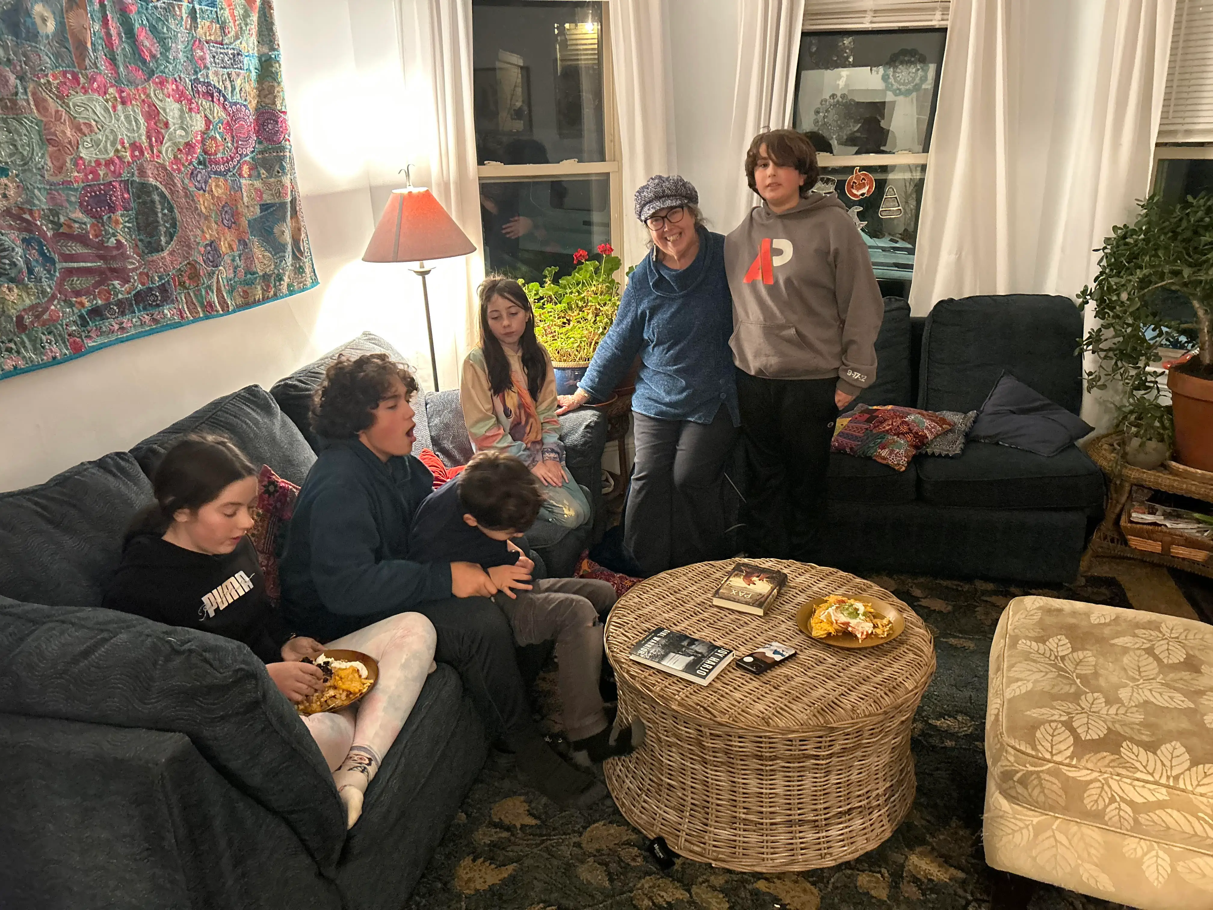 Kids with grandmother