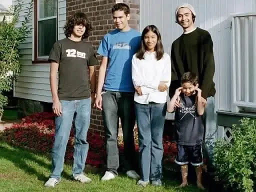 Kids posing for photo
