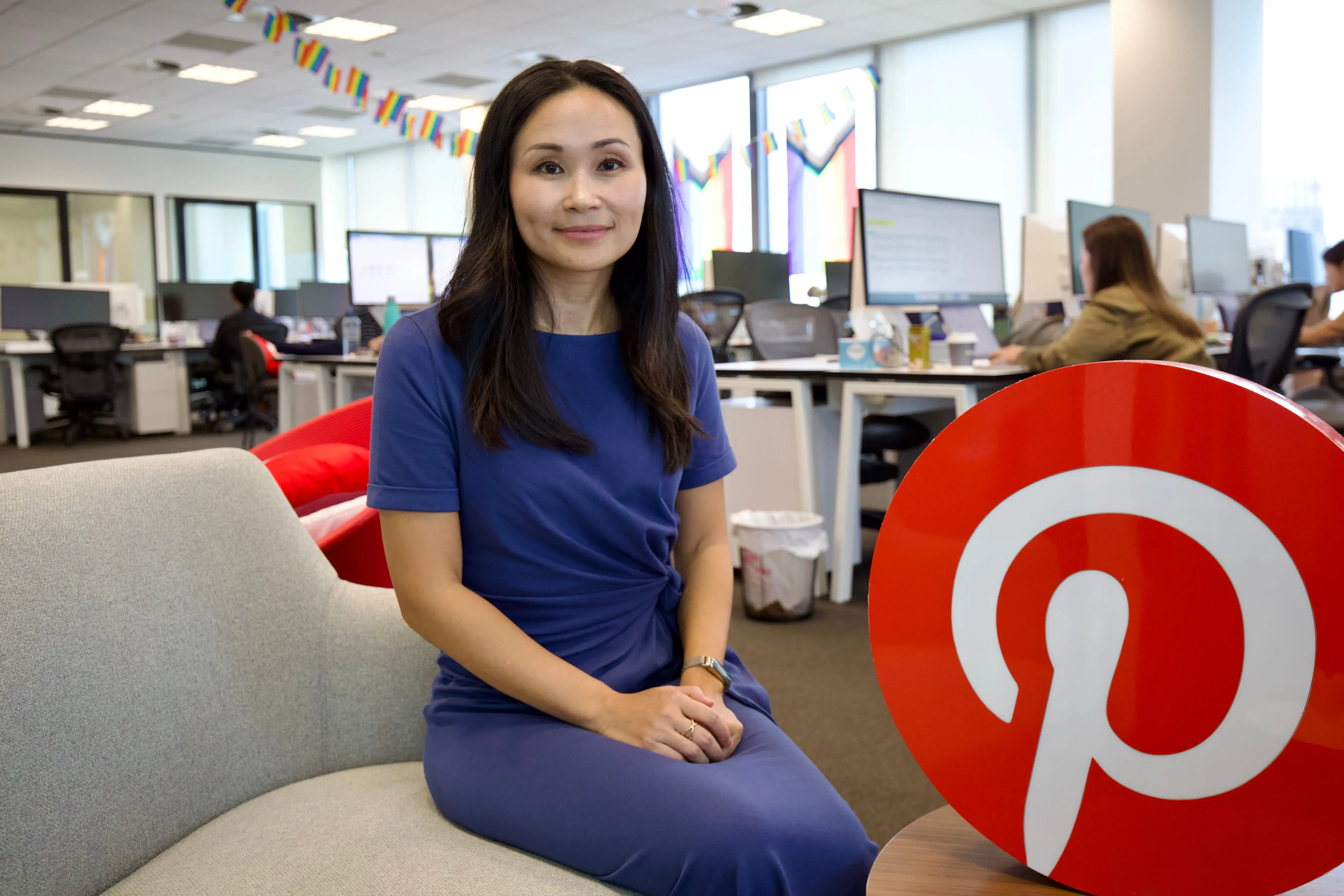 Ayumi Nakajima in the Singapore Pinterest office.
