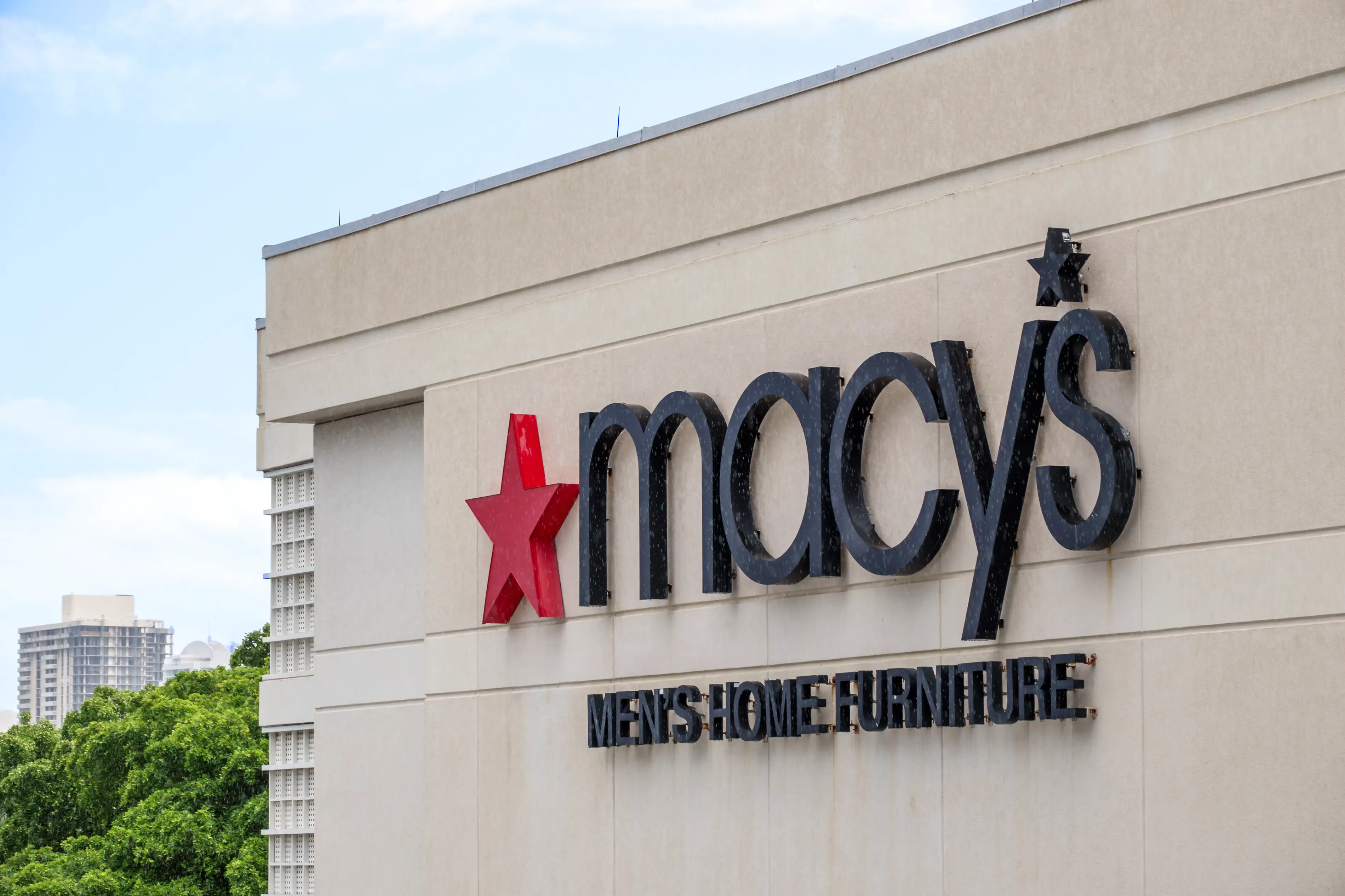 Macy's store sign