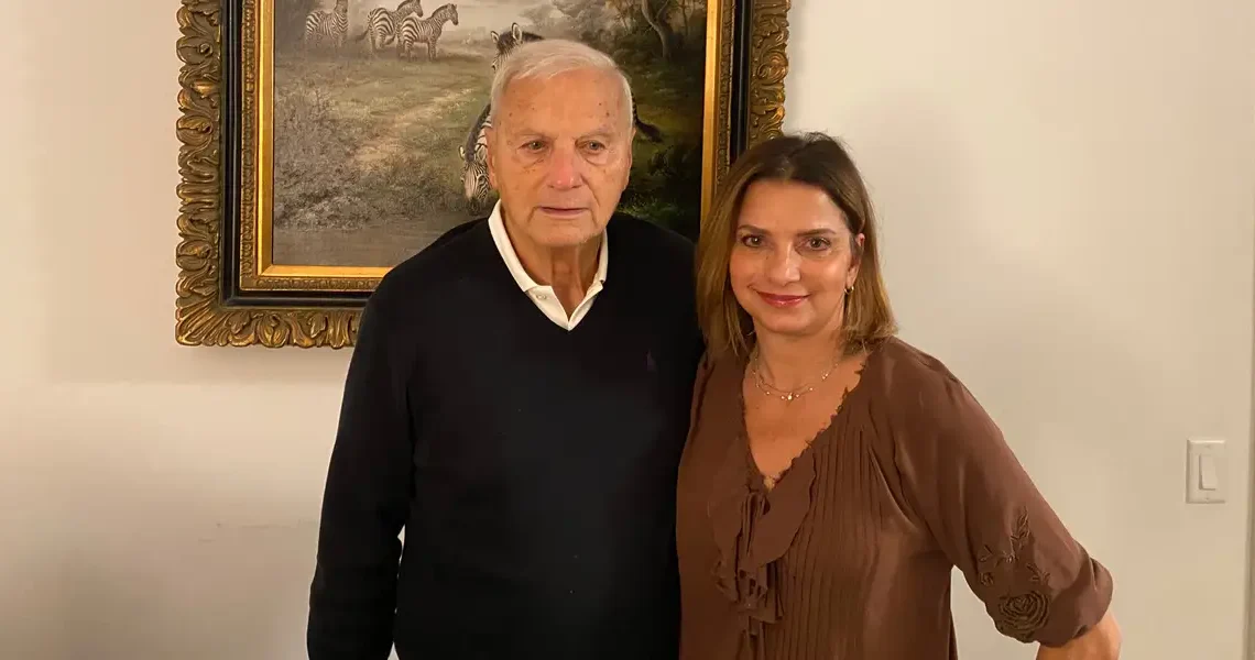 I moved my 88-year-old dad into my apartment complex. His apartment is visible from my window, so I can keep an eye on him.