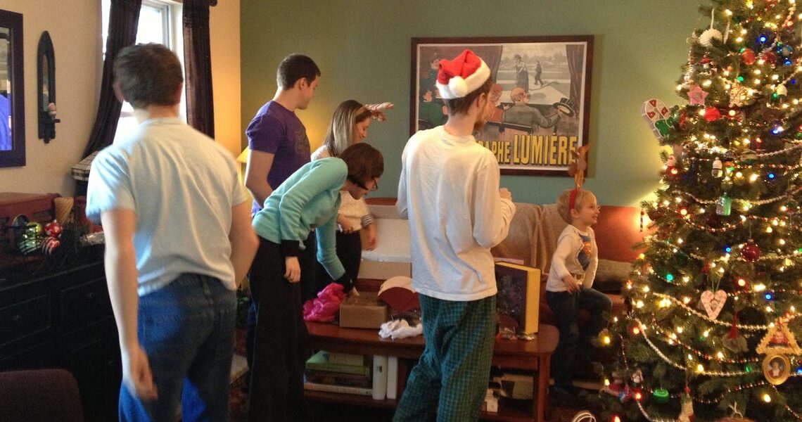 All my kids have grown up, so we’ve changed our holiday traditions. We scaled back on decorations and added a day of festivities.