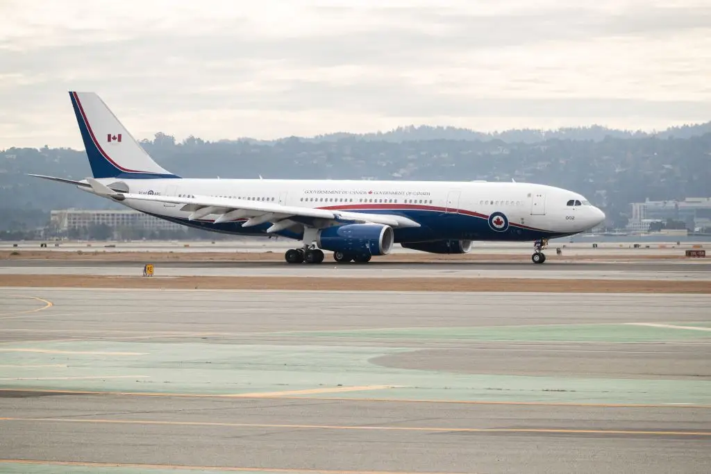 The Canadian prime minister's plane.