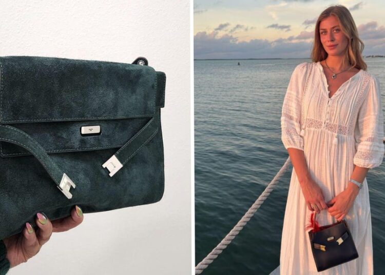 No, you’re not seeing Hermès Kelly bags everywhere. Women are carrying look-alike purses from Tory Burch.