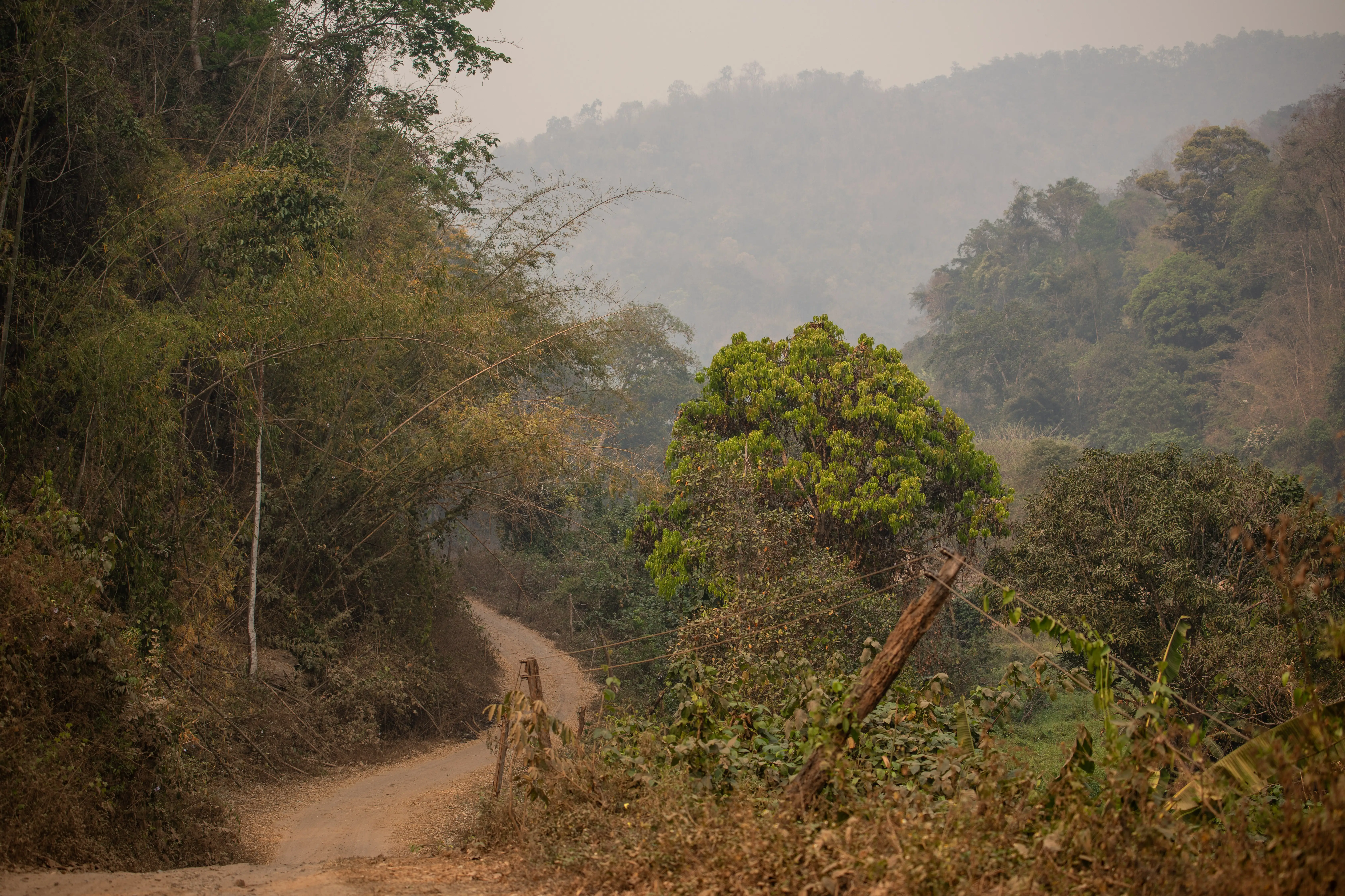 Smog in Chiang Mai during burning season