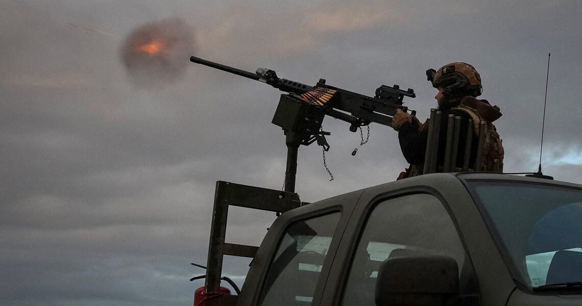 Interceptor drones are taking over in Ukraine, but soldiers are still using machine guns to battle Russian threats
