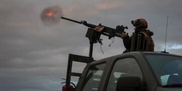 Interceptor drones are taking over in Ukraine, but soldiers are still using machine guns to battle Russian threats