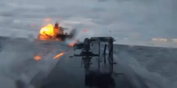 Ukraine’s naval drones are gunning for Russia’s ‘shadow fleet.’ A security source says a tanker just suffered a critical hit.