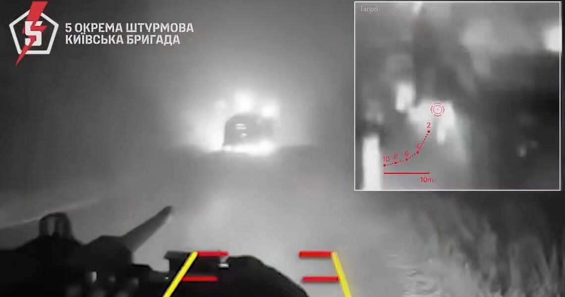 Video shows how a Ukrainian ‘Droid’ lay in wait with an M2 Browning and ambushed a Russian armored vehicle