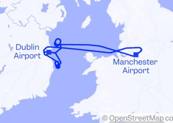 A 165-mile journey over the Irish Sea turned into a 2.5-hour flight to nowhere when a storm stopped the plane from landing