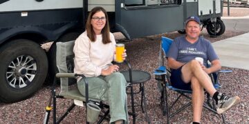 An empty-nester couple who traded in a $400K house for an $80K RV explain their favorite parts of retirement on the road
