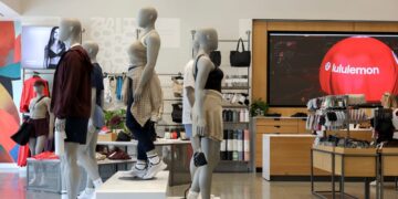 Lululemon is dialing back the in-store clutter