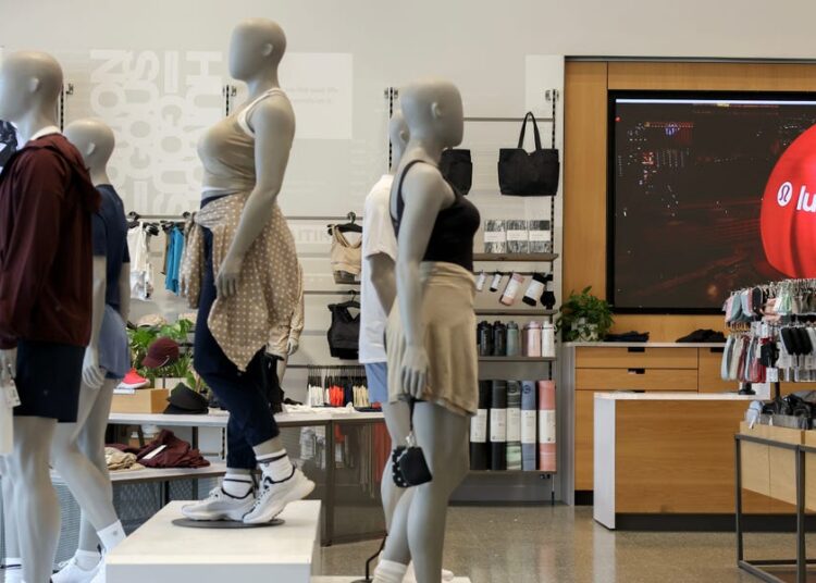 Lululemon is dialing back the in-store clutter