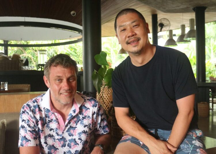 My manager and I got laid off, so we packed up our wetsuits and went to surf camp in Bali