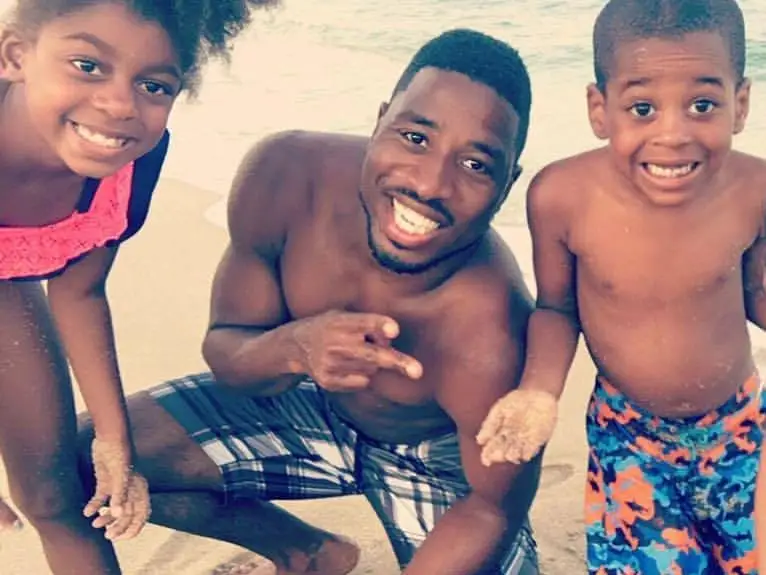 Family photo at the beach