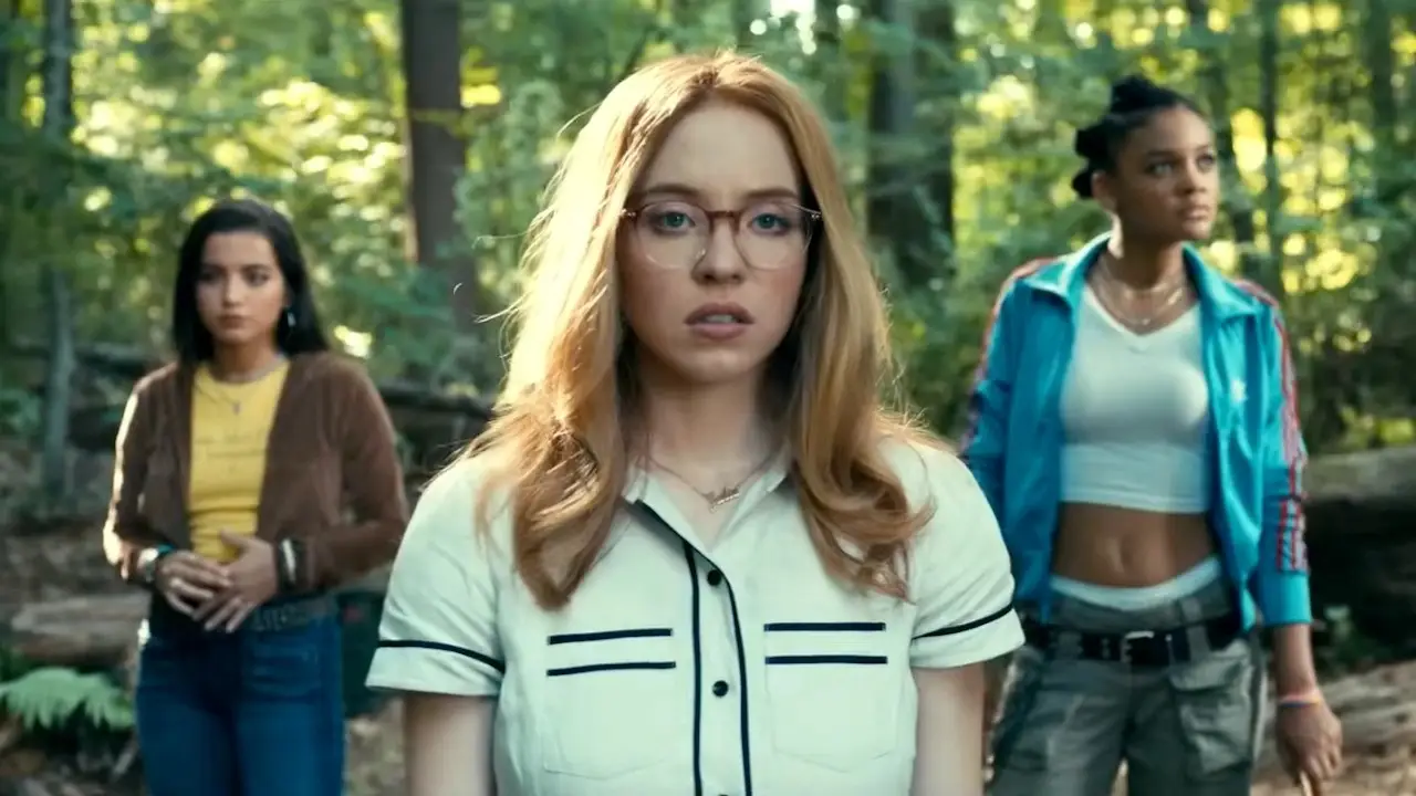 Sydney Sweeney in the forest