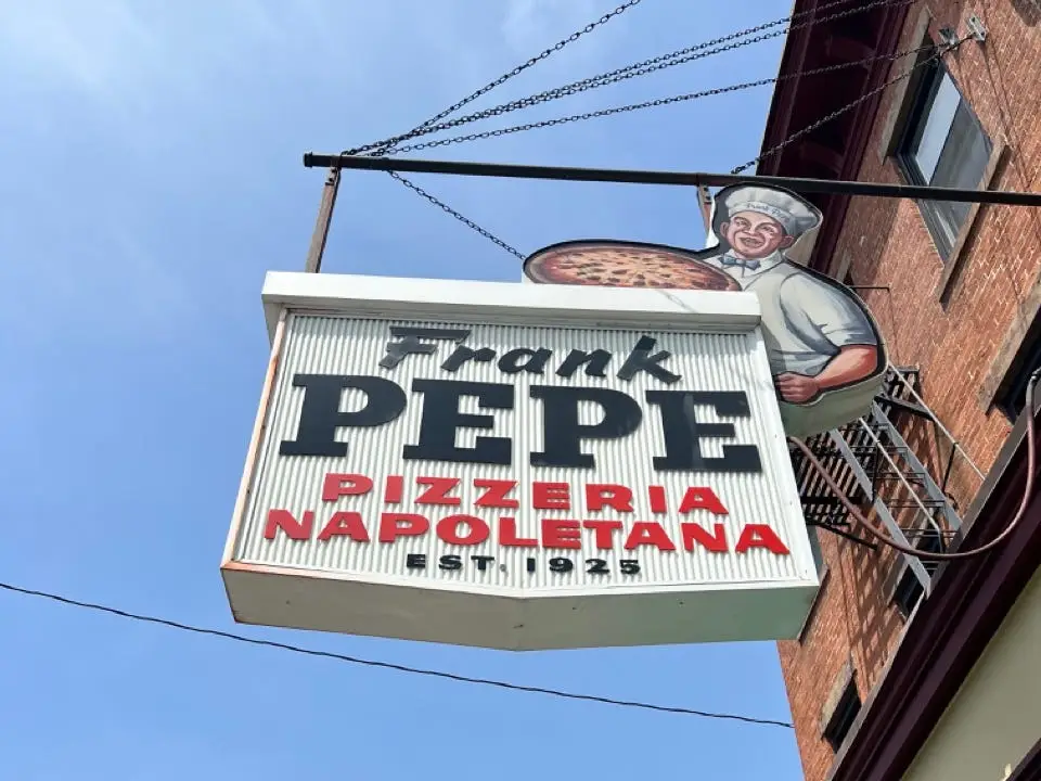 Frank Pepe Connecticut sign