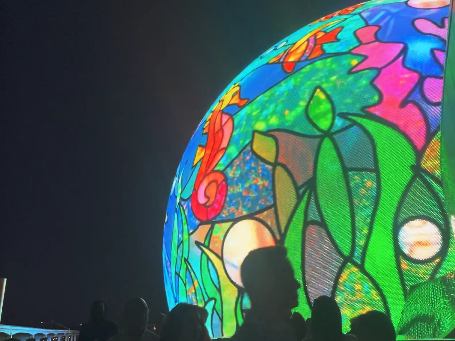 The author approaching the Sphere in Vegas before a Backstreet Boys concert,