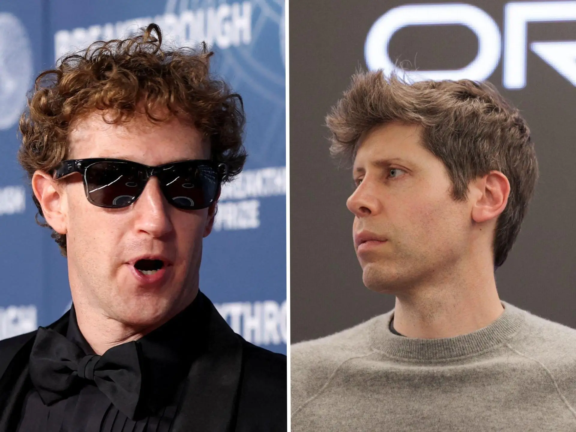 Mark Zuckerberg and Sam Altman