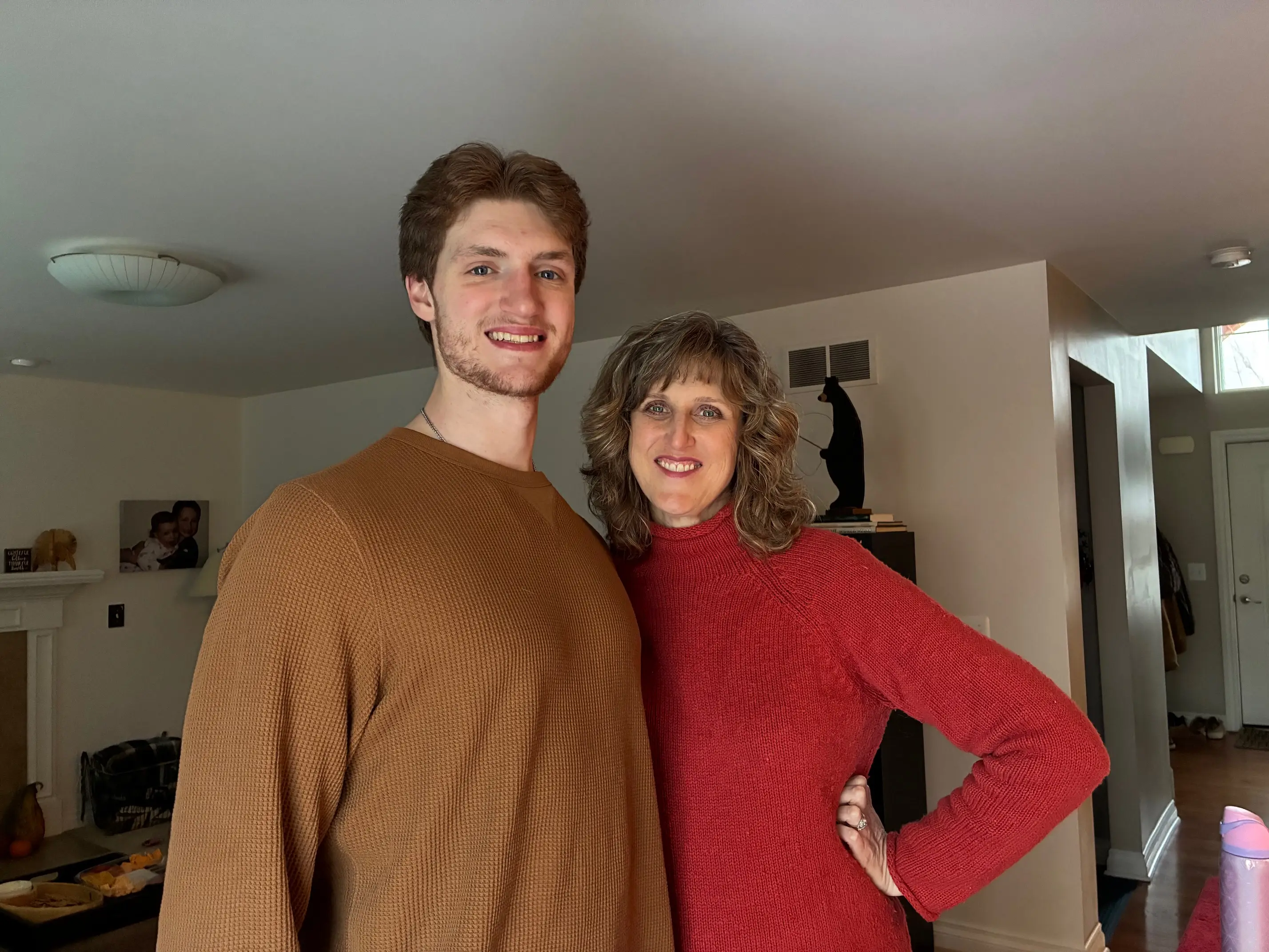 Katy M Clark and her son