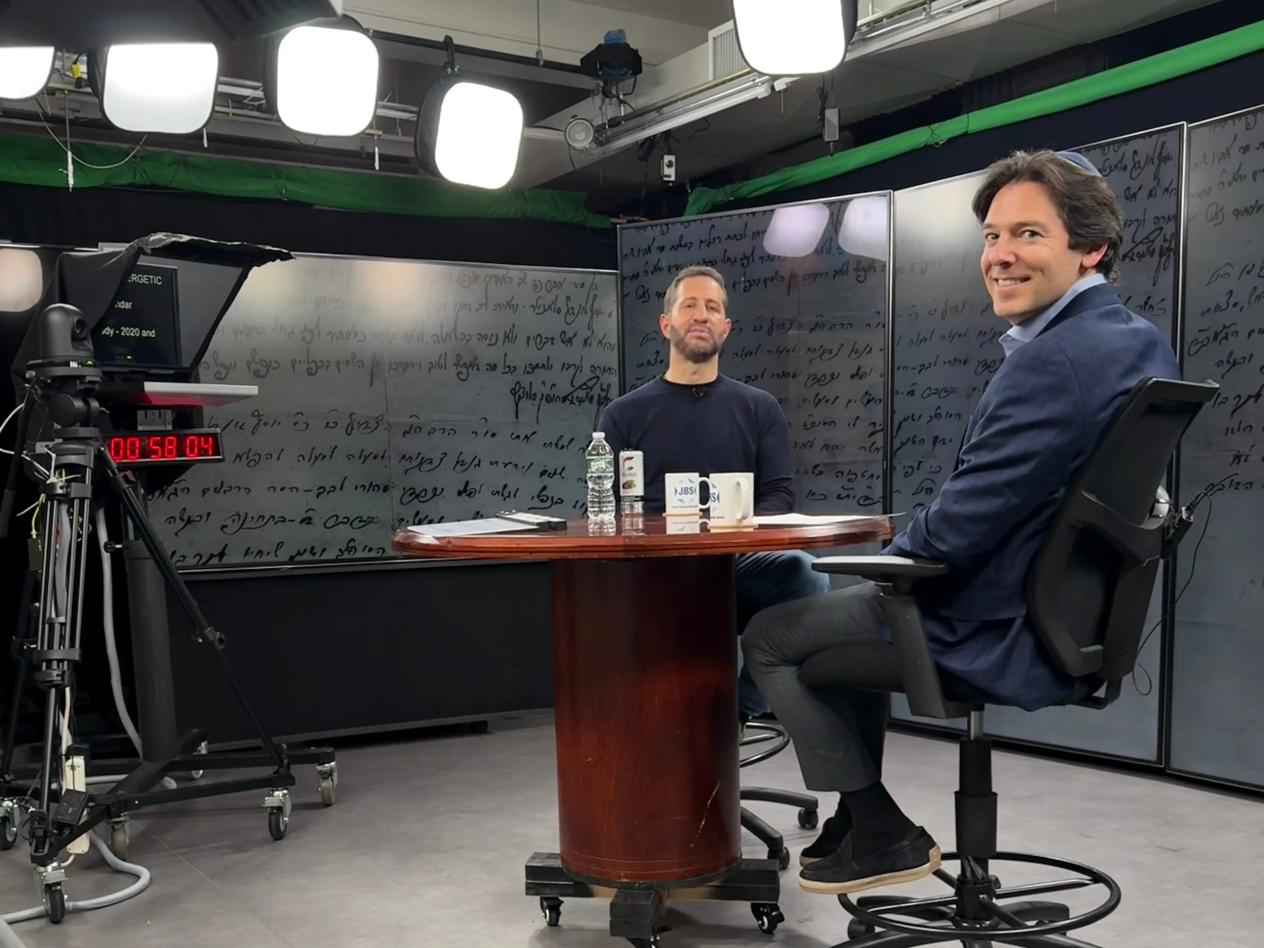 Justin Pines doing an interview