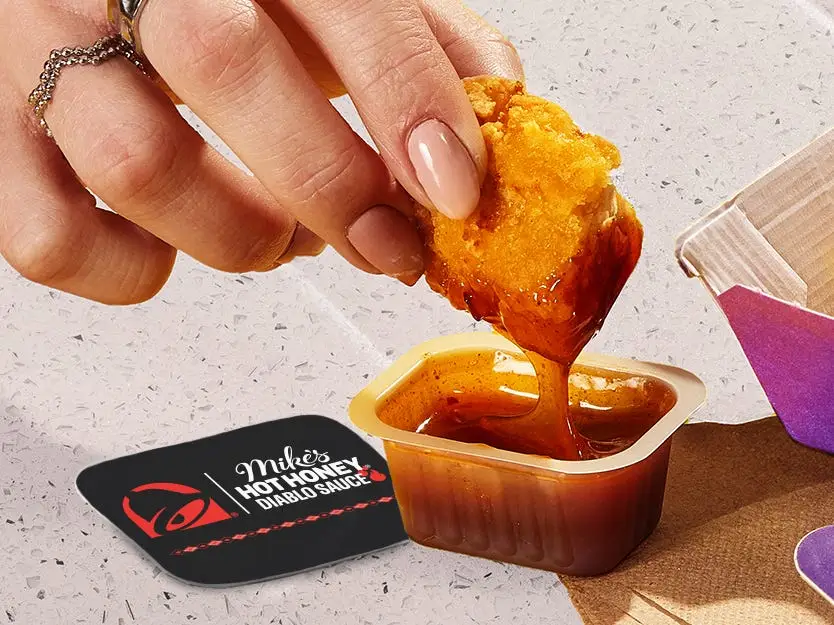 taco bell mikes hot honey sauce and nuggets