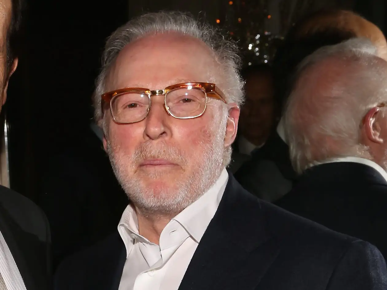 Izzy Englander and Michael Milken at a charity event.