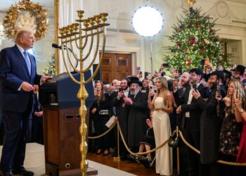 Photos show how White House Hanukkah celebrations have changed through the years