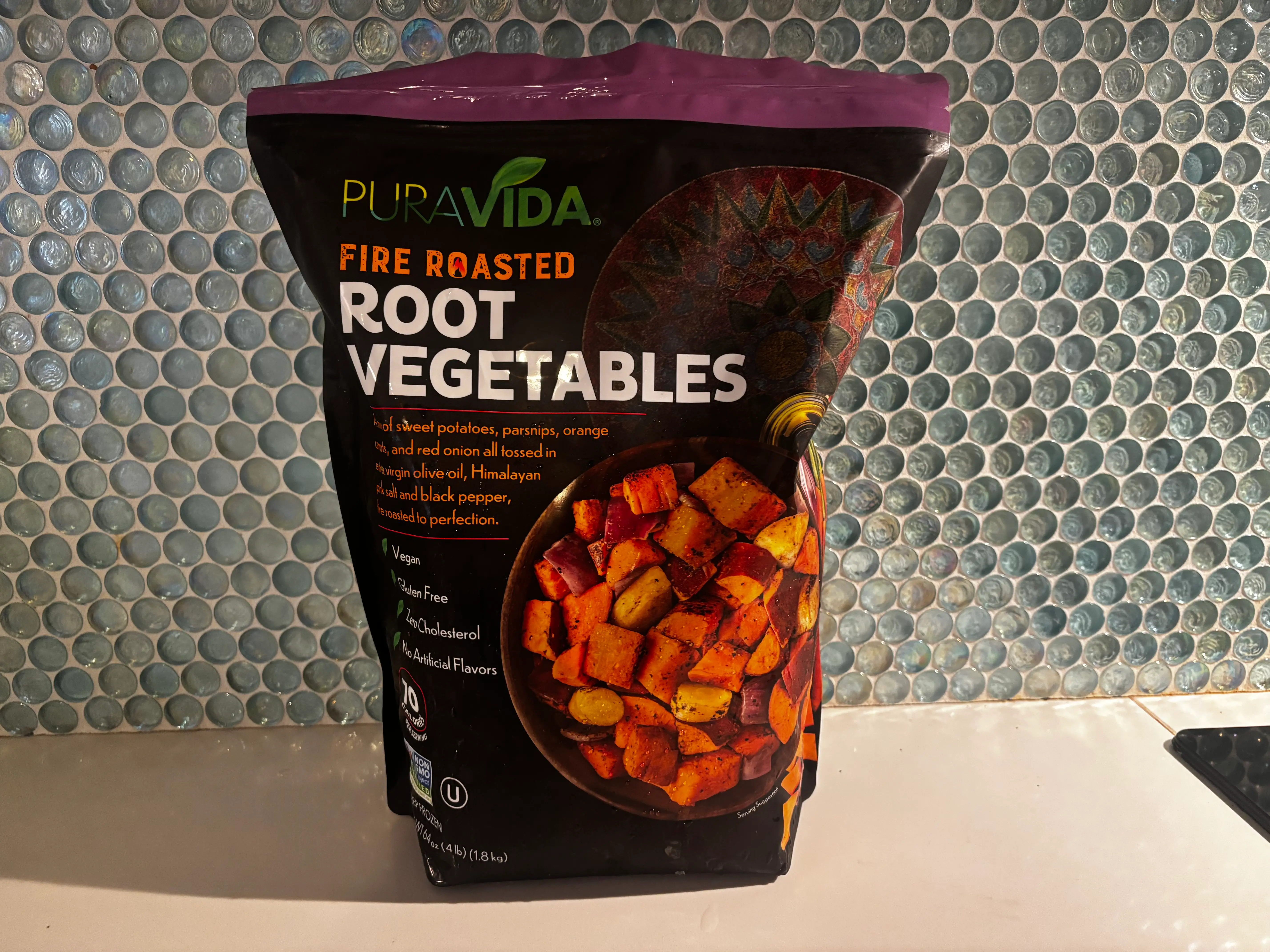 Pura Vida fire-roasted root vegetables