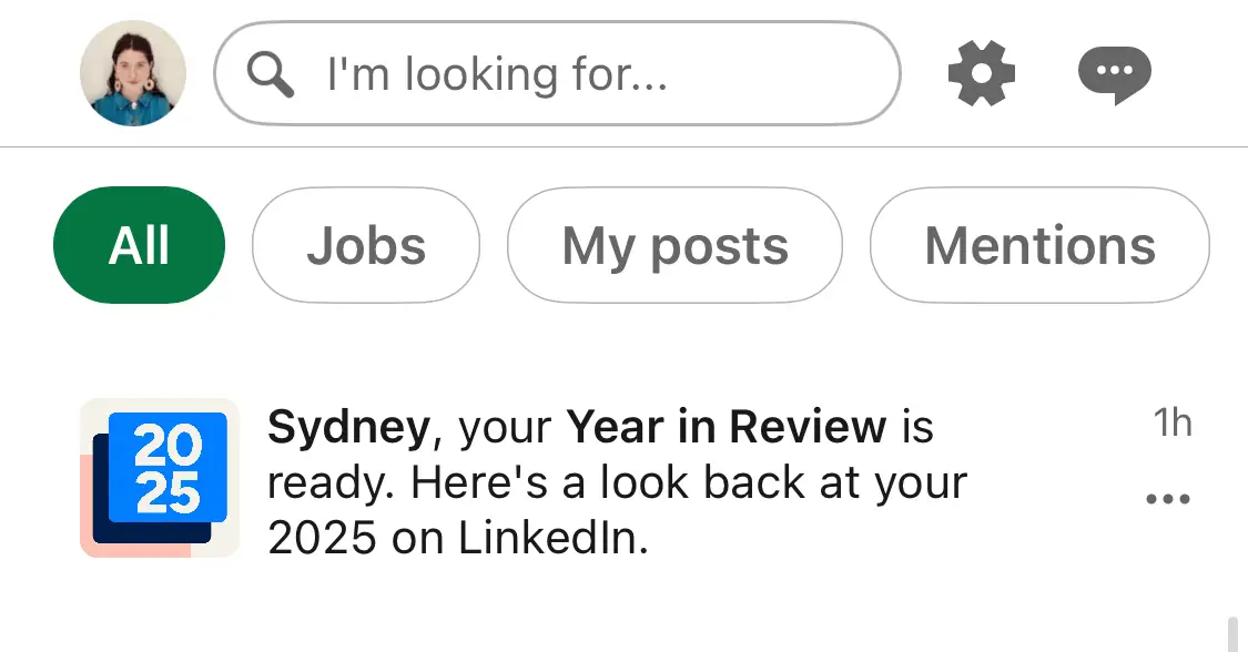 how to find LinkedIn Year in Review