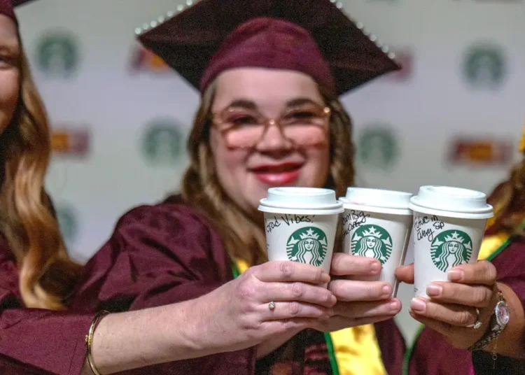 Starbucks is doubling down on its free bachelor’s degree program as enrollment surges 60%