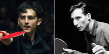 Timothée Chalamet’s character Marty Mauser in ‘Marty Supreme’ is based on a real hustling ping-pong icon from the 1950s
