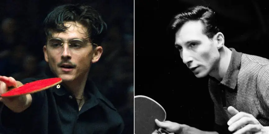 Timothée Chalamet’s character Marty Mauser in ‘Marty Supreme’ is based on a real hustling ping-pong icon from the 1950s