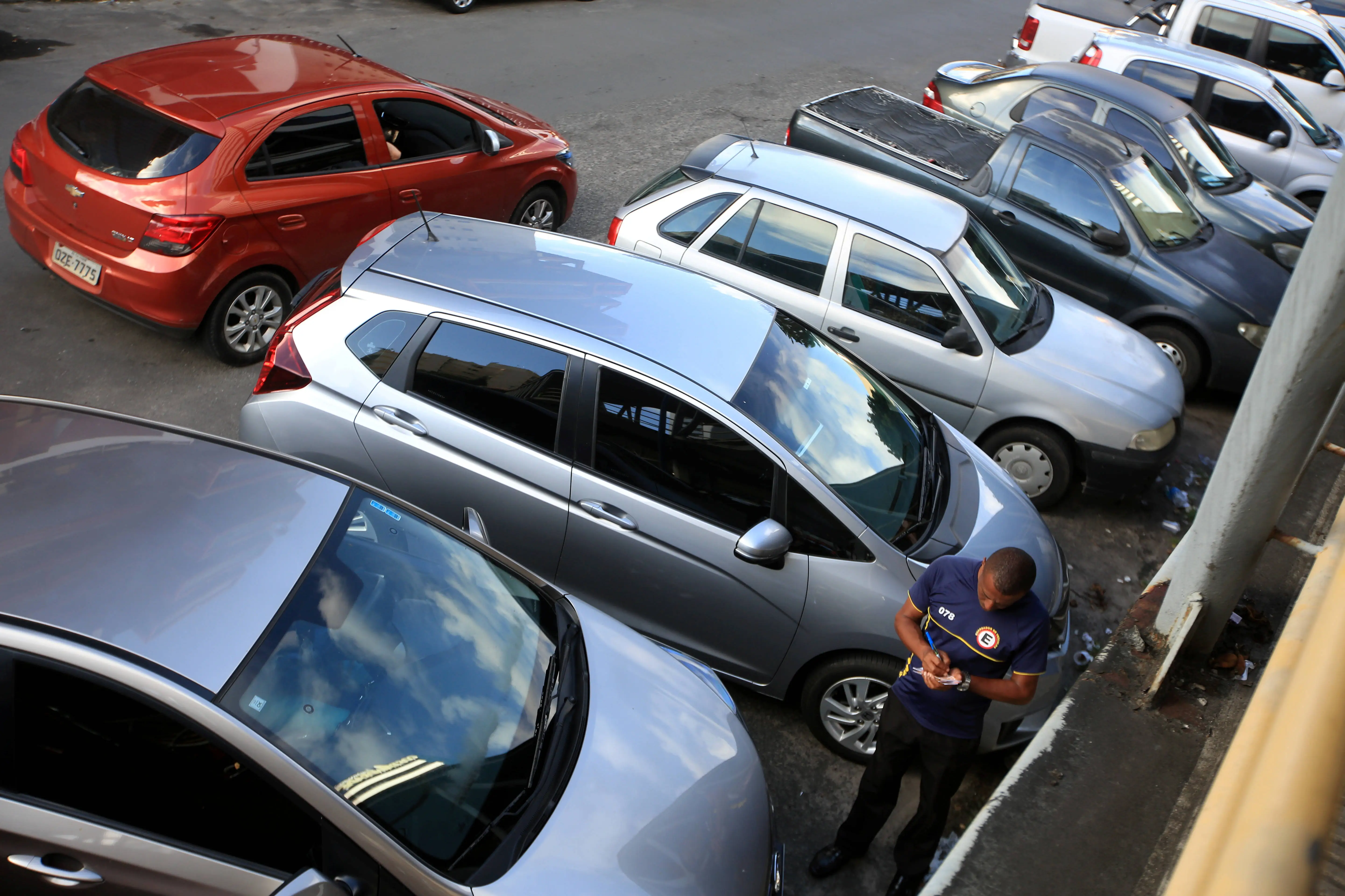 Parking enforcement in action