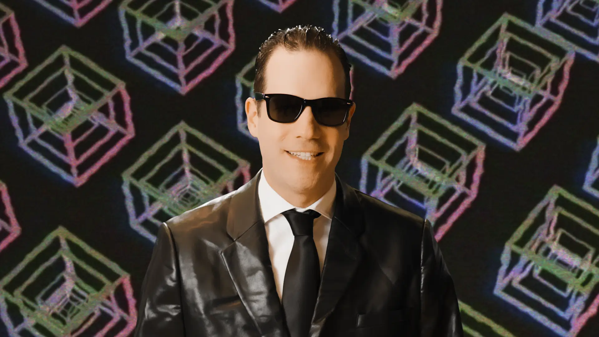 Dan Leiter, head of international for the firm's credit and insurance arm and global head of liquid credit, plays Max Headroom.