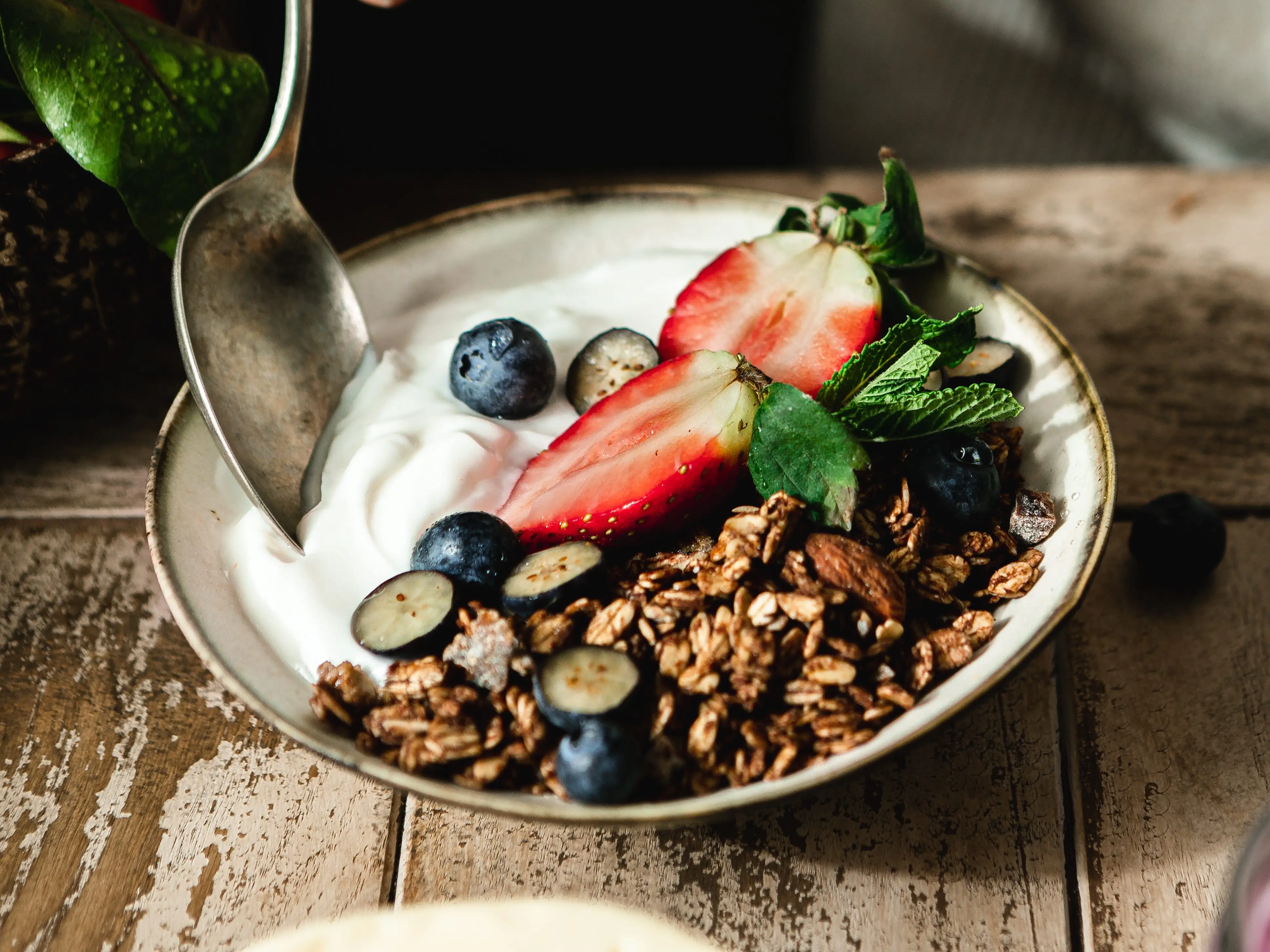 Greek yogurt with fruit