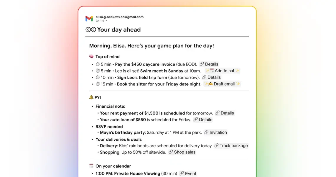 Google’s new invite-only AI tool emails you morning briefings based on your Gmail, Calendar, and Drive. I tried it.