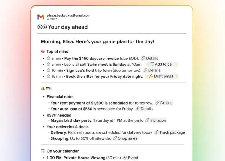 Google’s new invite-only AI tool emails you morning briefings based on your Gmail, Calendar, and Drive. I tried it.