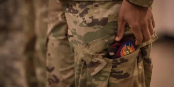 The US military is weird about hands in pockets, and the rules are all over the place