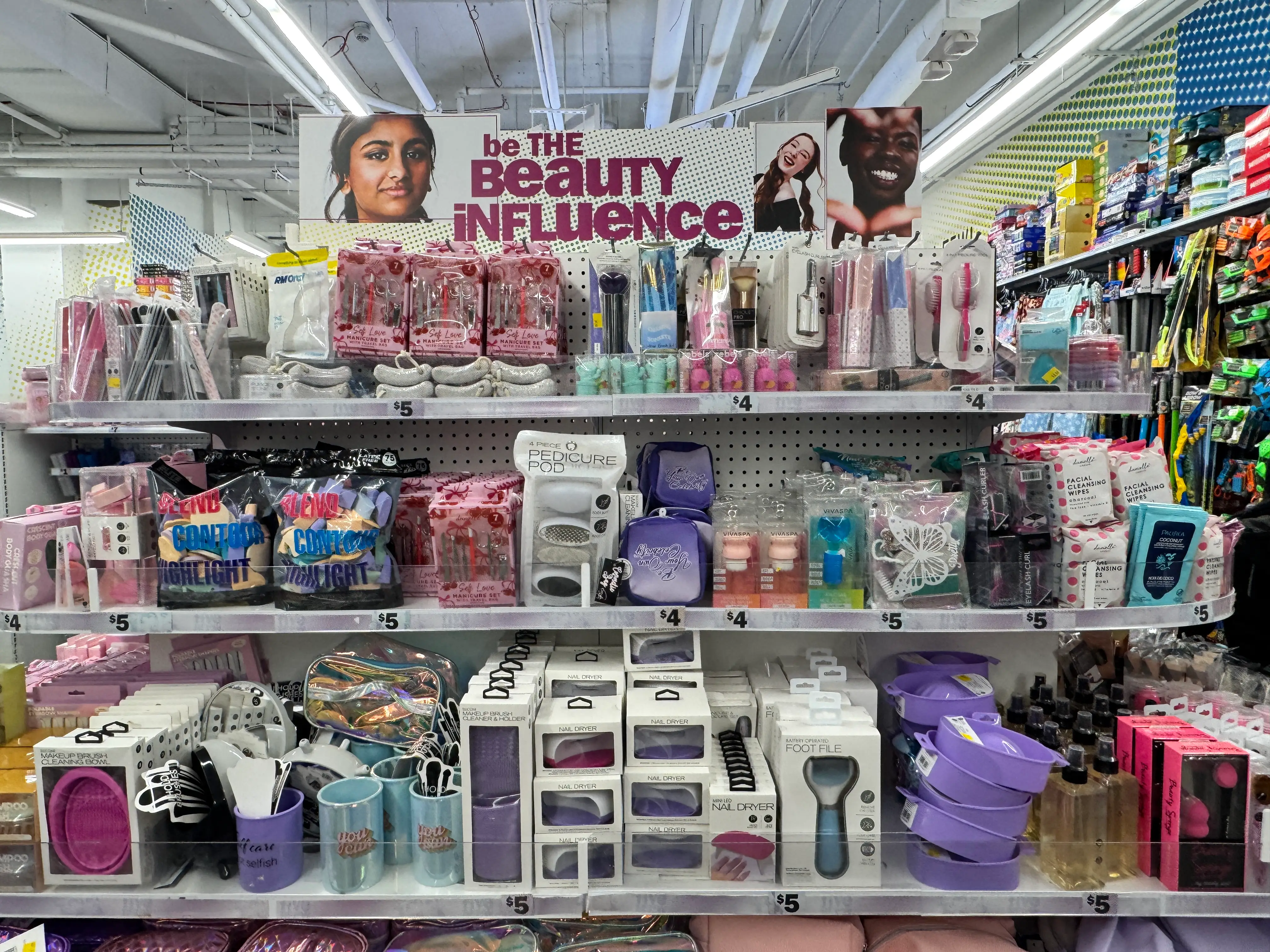 beauty section five below