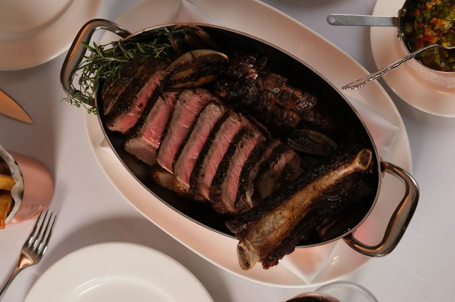 Asado style steak — one of the signature dishes at buzzy new Palm Beach restaurant The Polo Room.