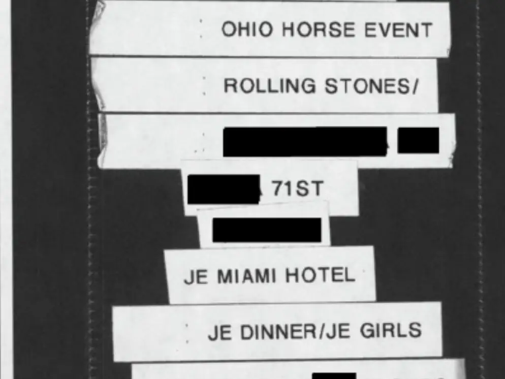 Redacted documents from the Epstein files